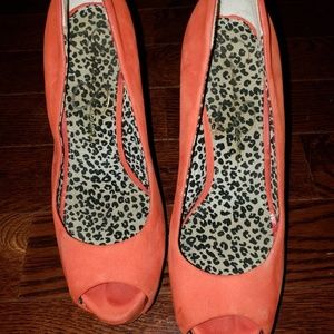 Jessica Simpson Red Platform Pumps